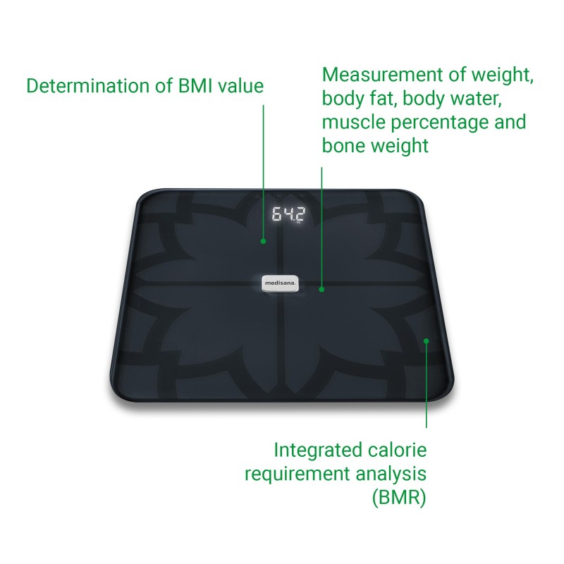 Ζυγαριά με λιπομέτρηση 180kg BS-450 Connect